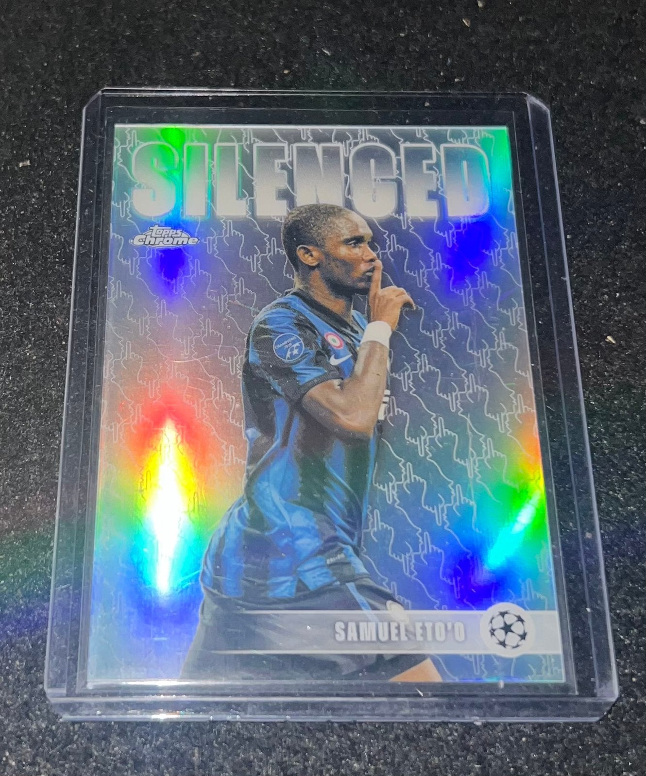 Topps CL Samuel Eto’o, Ophalen of Verzenden, Zo goed als nieuw, Plaatje