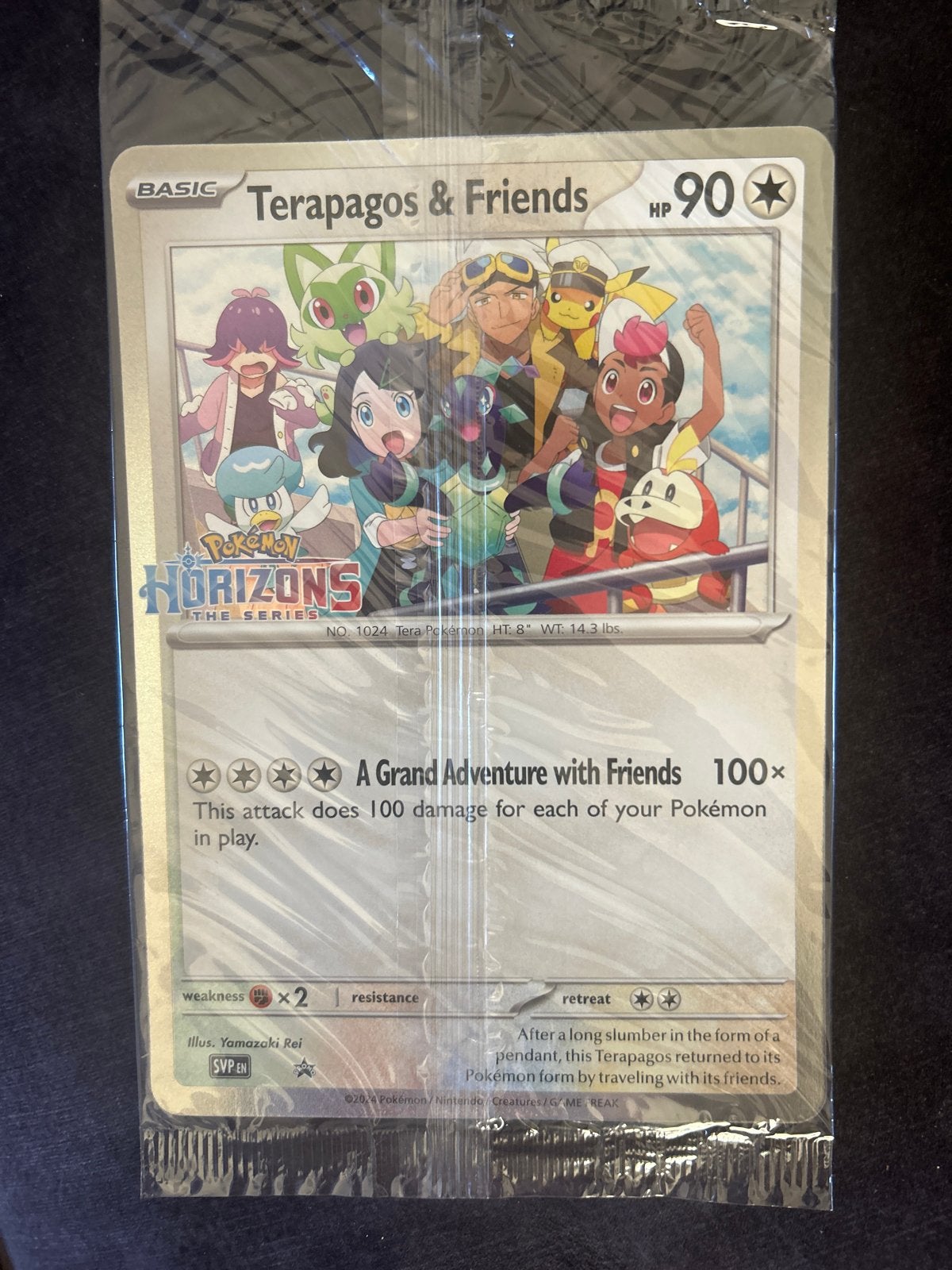 Pokémon Kaart Terapagos & Friends Promo Oversized, Ophalen of Verzenden, Nieuw, Losse kaart