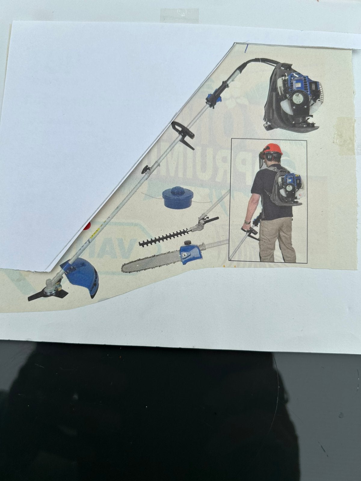 Rug combi-bosmaaier NIEUW., Tuin en Terras, Ophalen, Zo goed als nieuw, Benzine