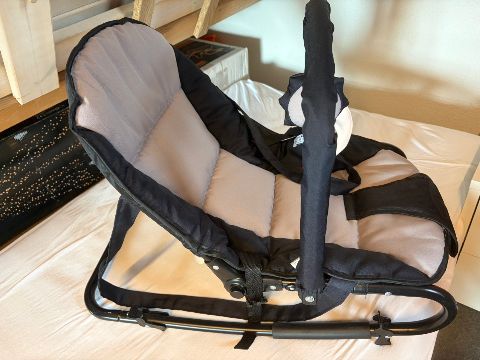 Little World wipstoel baby zwart, Ophalen, Zo goed als nieuw, Wipstoel, Verstelbaar