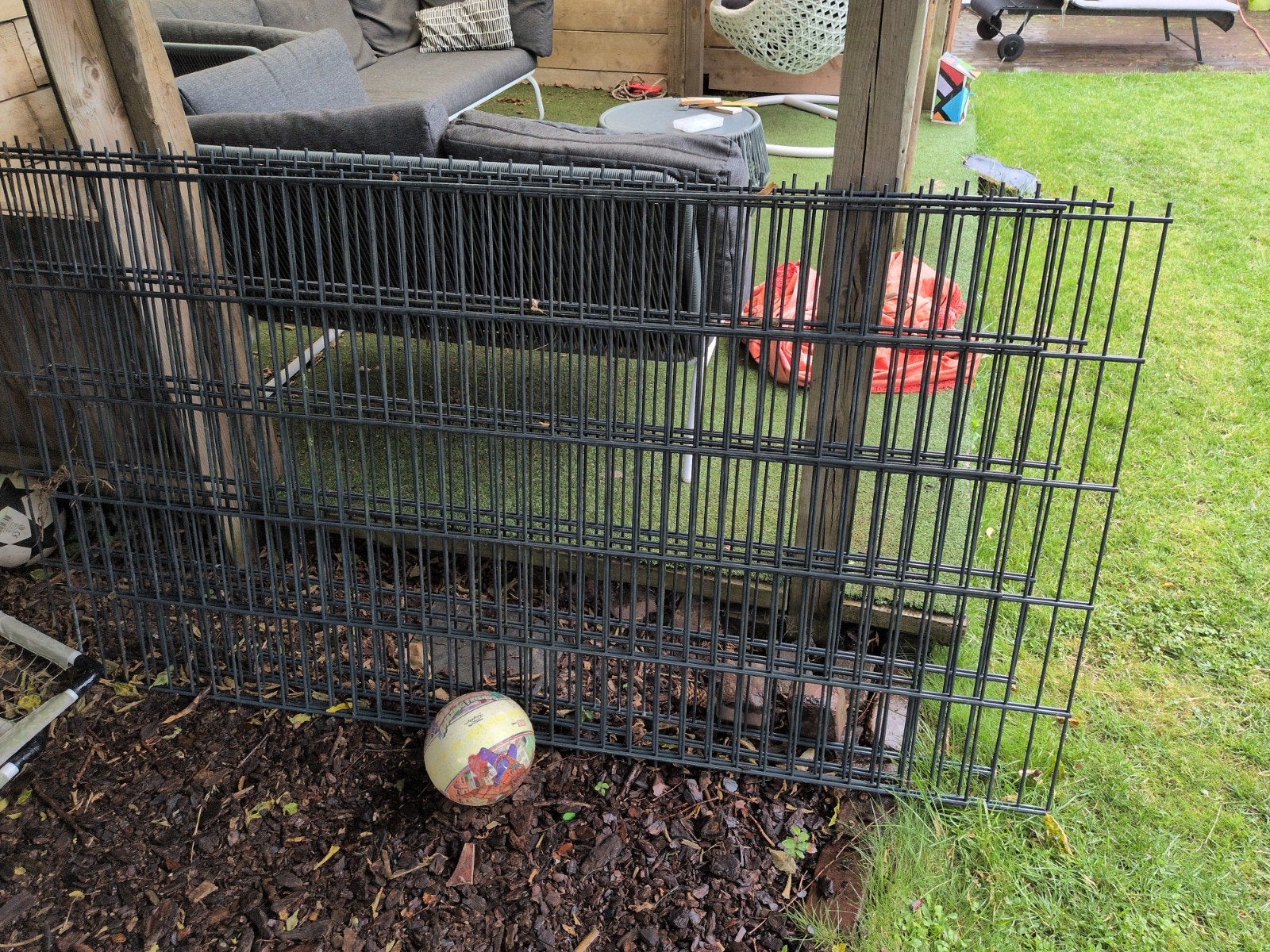 3 sterke roosters gaas hek, Ophalen, Gebruikt, IJzer, Gaashekwerk