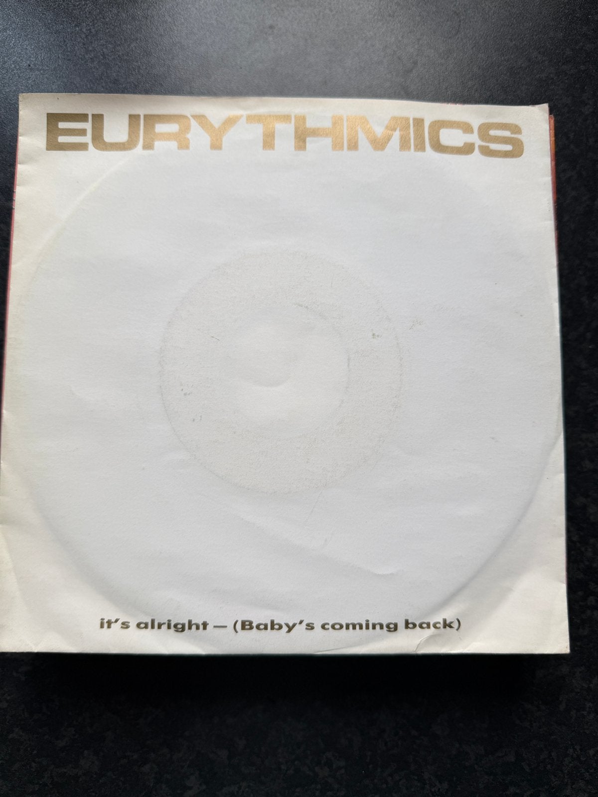 Eurythmics-it’s alright, Verzenden, Zo goed als nieuw, Overige formaten, Poprock