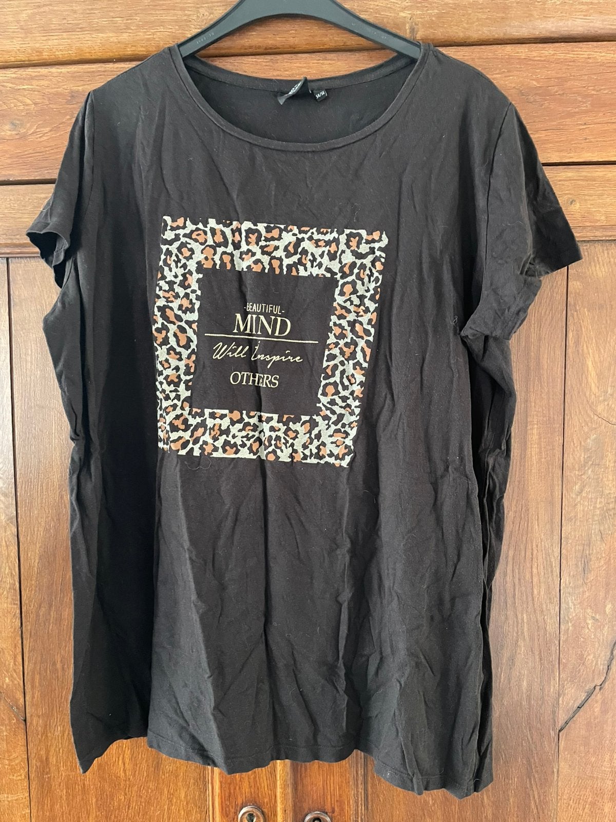 Zwart ‘t Shirt maat 54-56, Ophalen of Verzenden, Gedragen, Zwart, Shirt of Top