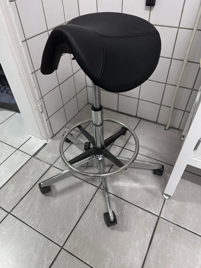 Ergonomische zadelkruk zadel kruk, Huis en Inrichting, Bureaustoelen, Ophalen, Zwart, Bureaukruk