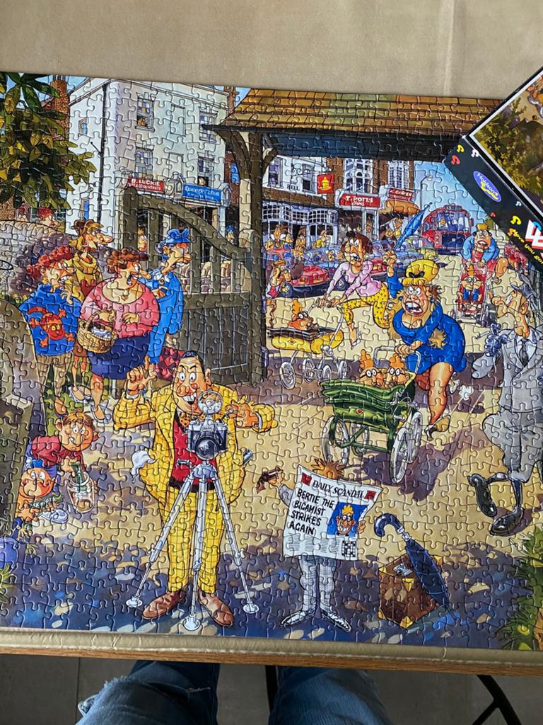 Wasgij puzzel nummer 4  1000 stukjes, Hobby en Vrije tijd, Denksport en Puzzels, Ophalen of Verzenden, 500 t/m 1500 stukjes, Zo goed als nieuw