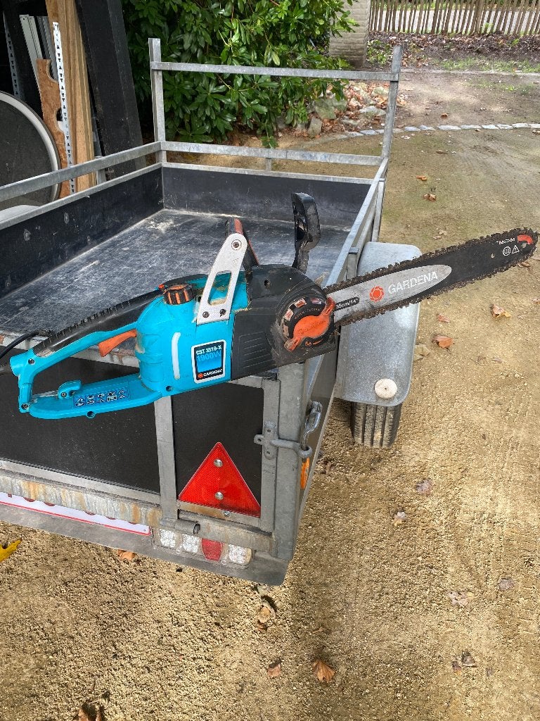 Gardena electrische kettingzaag 1900W, Gebruikt, Kettingzaag, Ophalen of Verzenden, 30 tot 70 mm