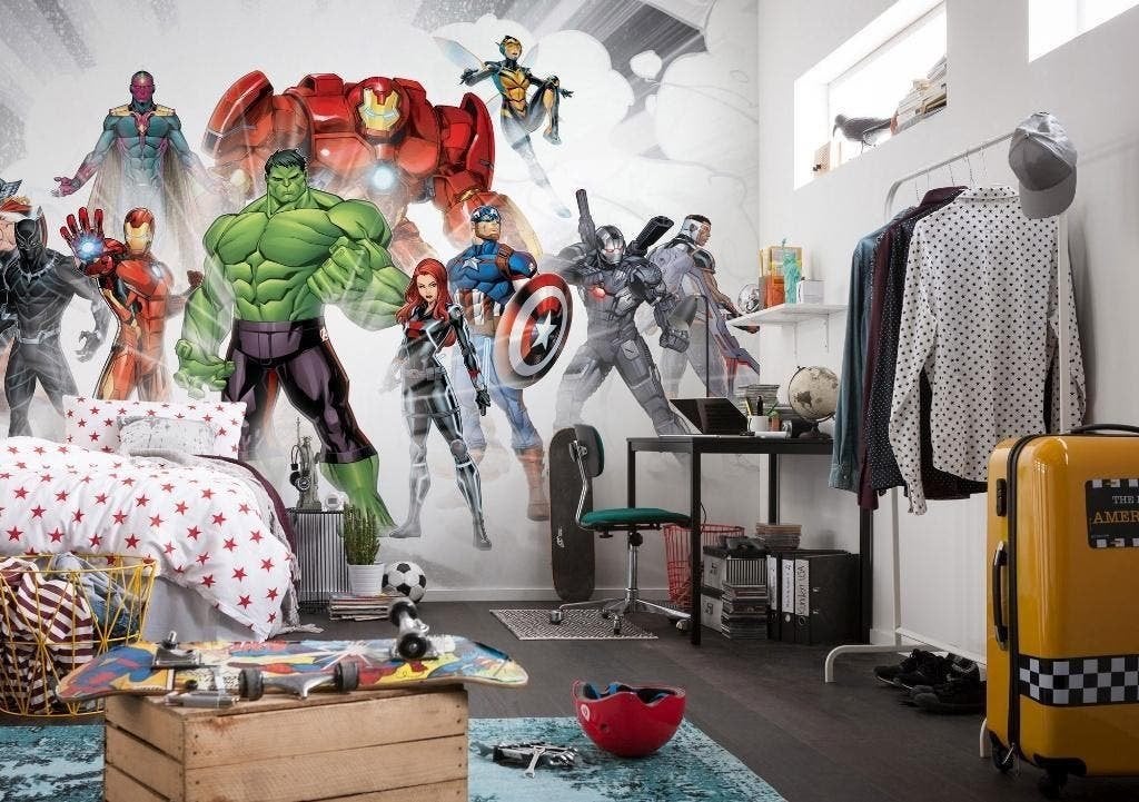 Avengers Vlies Behang Unite - 500x280 - Gratis Verzending, Verzenden, Nvt, Komar, Vliesbehang
