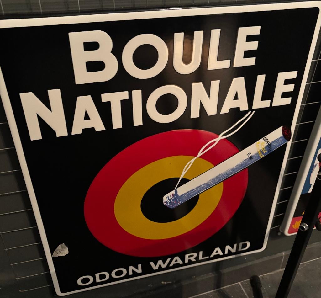emaille reclamebord boule nationale, Ophalen of Verzenden, Nieuw, Reclamebord