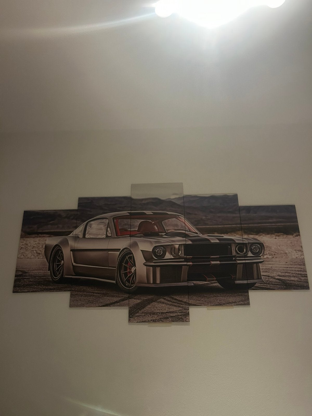 Auto canvas 5 delen, Ophalen