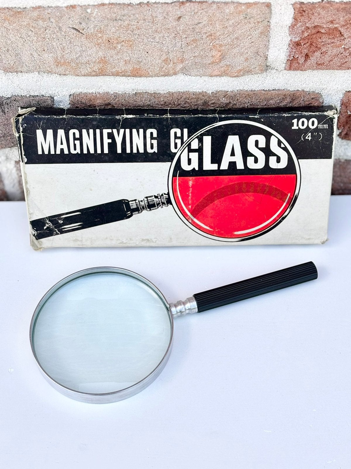 Vintage Japans vergrootglas met originele doos, Hobby en Vrije tijd, Vergrootglazen, Loepen en Loeplampen, Ophalen of Verzenden