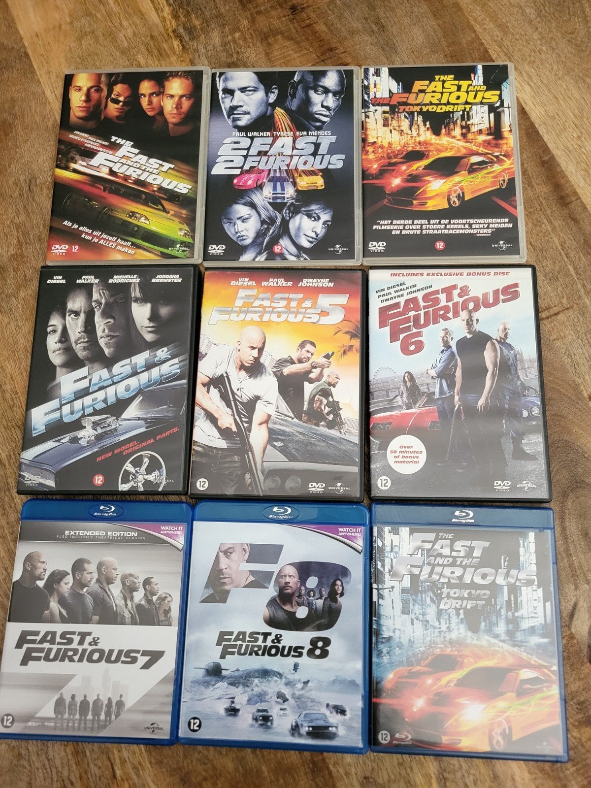 Fast & Furious Complete Collection (DVD & Blu-ray), Engels, Ophalen of Verzenden, Zo goed als nieuw, Nederlands