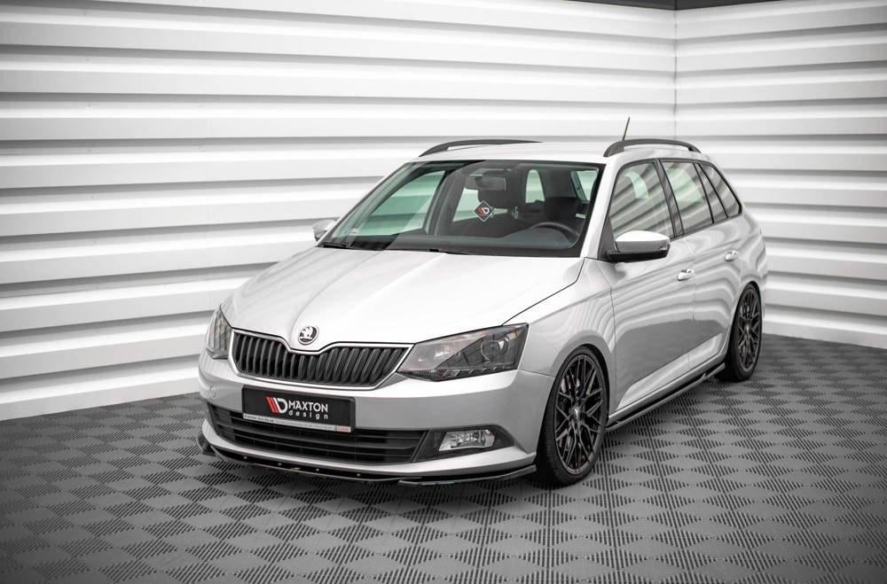 Voorlip spoiler sideskirt diffuser - Skoda Fabia 14-19, Ophalen of Verzenden