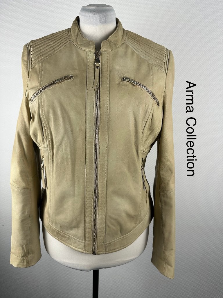 Arma Collection Leren Jas  (mt: 46) 27,3/219, Zwart, Maat 46/48 (XL) of groter, Ophalen of Verzenden, Zo goed als nieuw