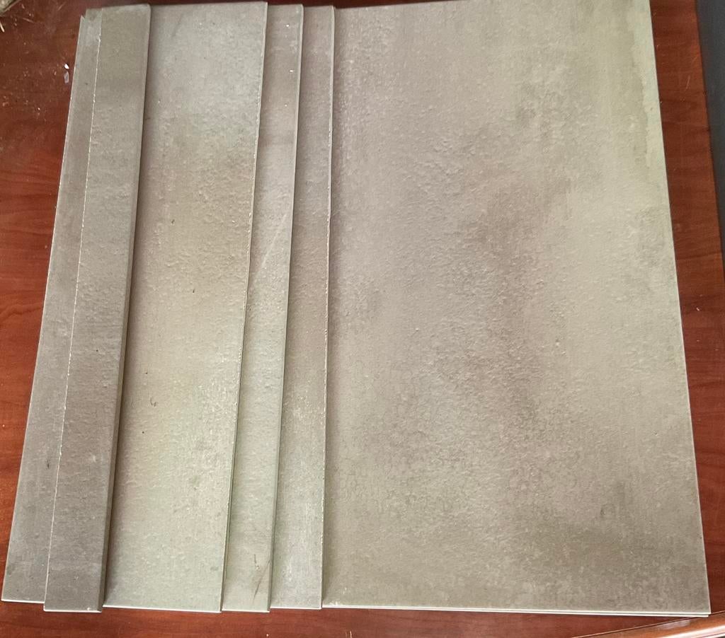 Vloertegels recer 60x60 betonlook, Ophalen, 60 cm of meer, Zo goed als nieuw, Minder dan 5 m²