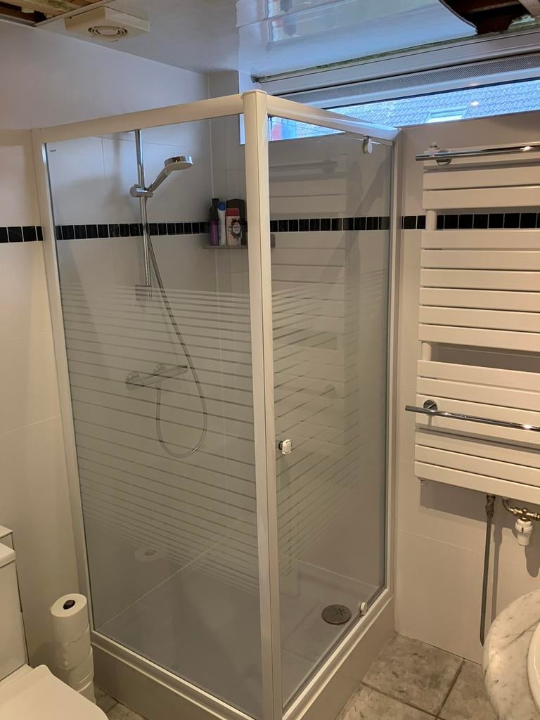 douchecabine 90x90 - Links/Rechts plaatsba, Doe-het-zelf en Verbouw, Sanitair, Ophalen, Zo goed als nieuw, Glas, Douche