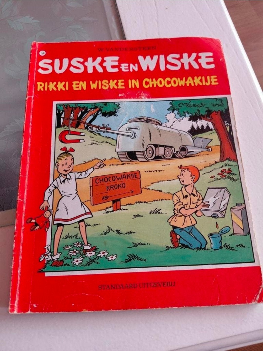 Suske en Wiske 1975 stripboek Rikki en Wiske in Chocowakije, Boeken, Gelezen, Eén stripboek, Ophalen of Verzenden, Suske wiske