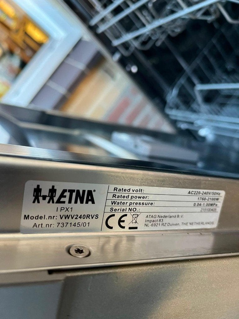 ETNA VWV240RVS - Vrijstaande vaatwasser - RVS, Ophalen, Minder dan 85 cm, 60 cm of meer, Minder dan 10 liter