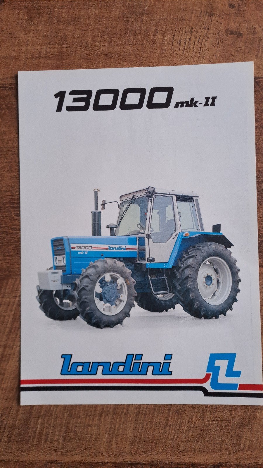 folder Landini 13000 mk II tractor, trekker, Ophalen of Verzenden, Zo goed als nieuw, Folder