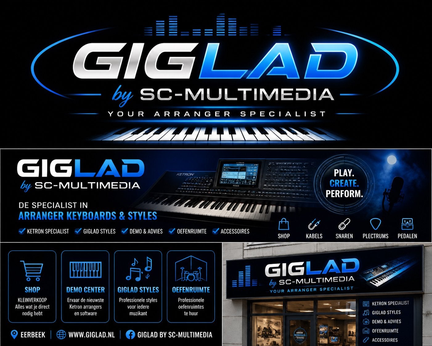 Ketron  En Giglad, Muziek en Instrumenten, Keyboards, 61 toetsen, Nieuw, Aanslaggevoelig, Ophalen