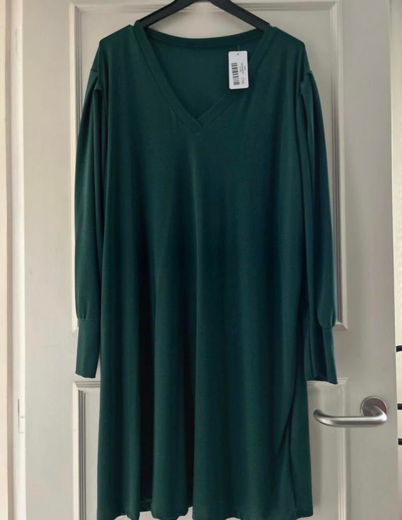 Curved Angels Oversized Jurk Tuniek Dennengroen, Maat 46/48 (XL) of groter, Nieuw, Ophalen of Verzenden, Knielengte