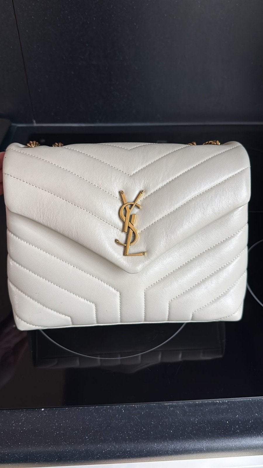 Saint Laurent (YSL) Lou Lou top handle bag medium, Overige merken, Overige kleuren, Ophalen of Verzenden, Zo goed als nieuw