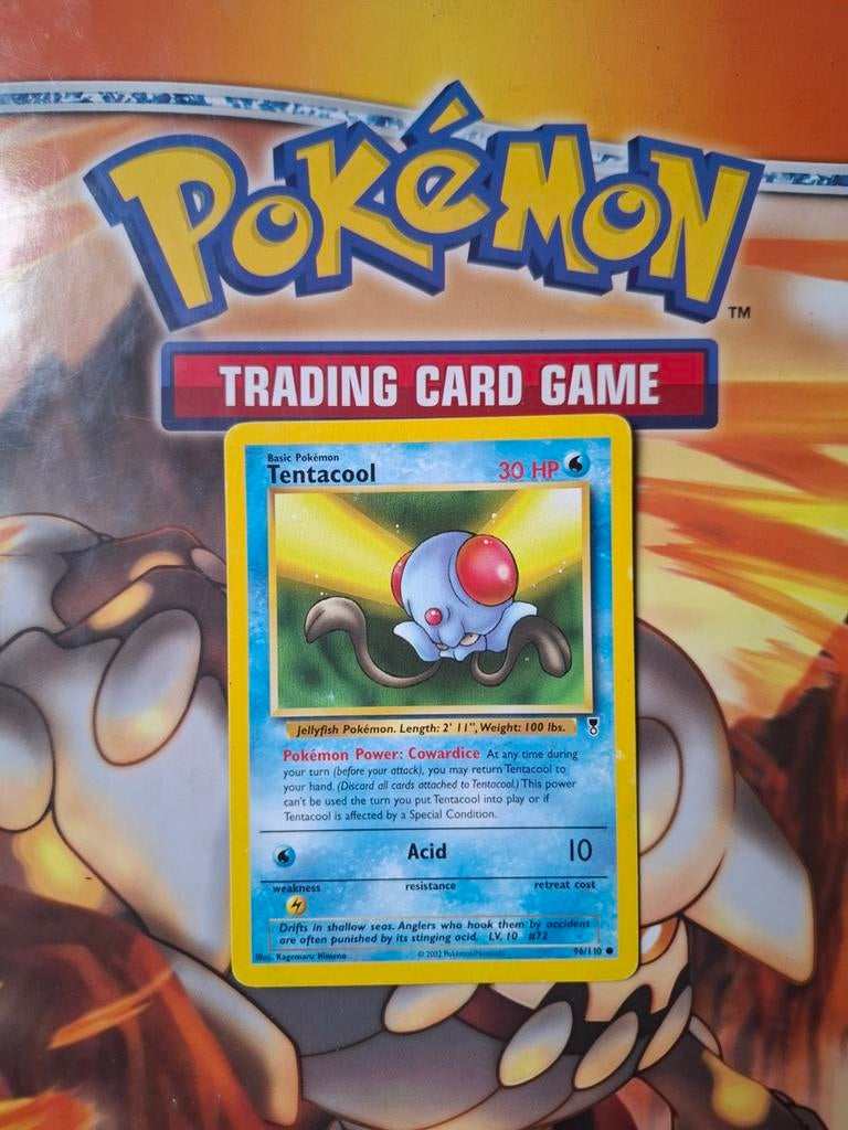 Tentacool 96/110 Legendary collection pokemon kaart, Ophalen of Verzenden, Gebruikt, Losse kaart