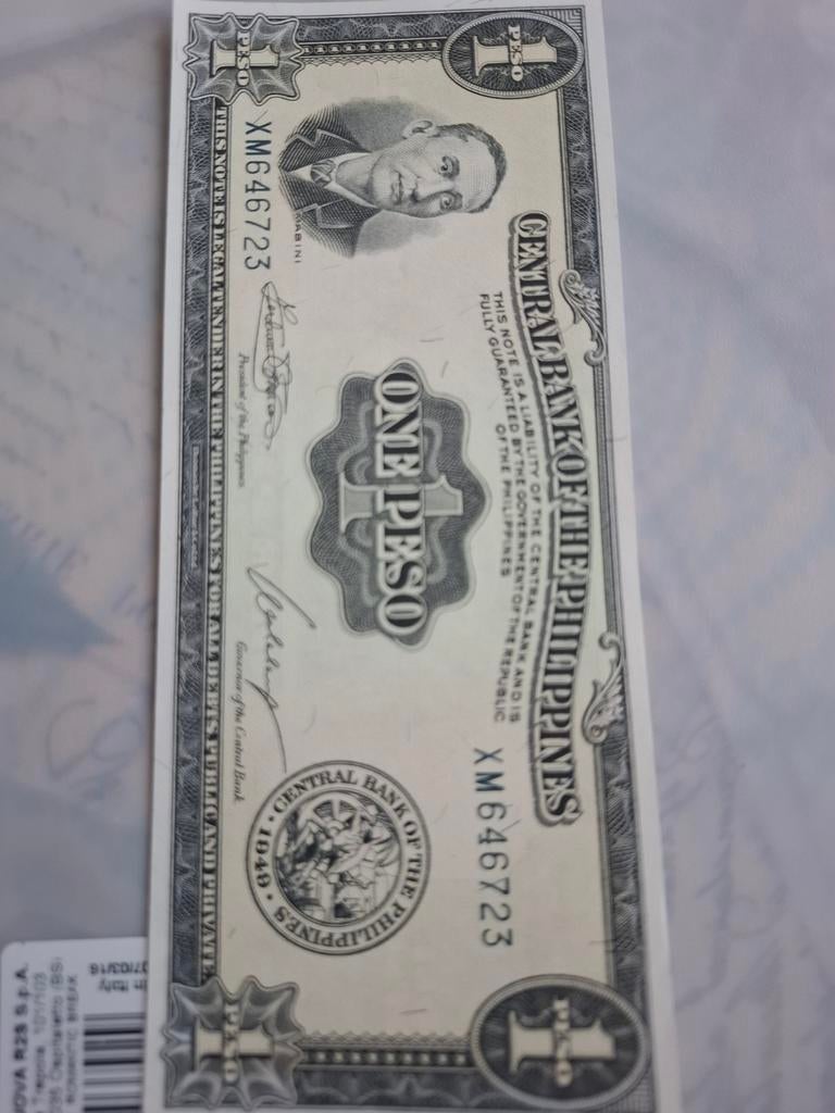 Filipijnse 1 Peso biljet - Oude bankbiljetten, Verzenden, Zuidoost-Azië, Los biljet