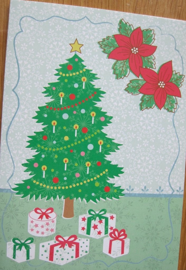voor het kind - kerstboom met pakjes - nieuw, Verzenden, 1980 tot heden, Ongelopen, Overige thema's
