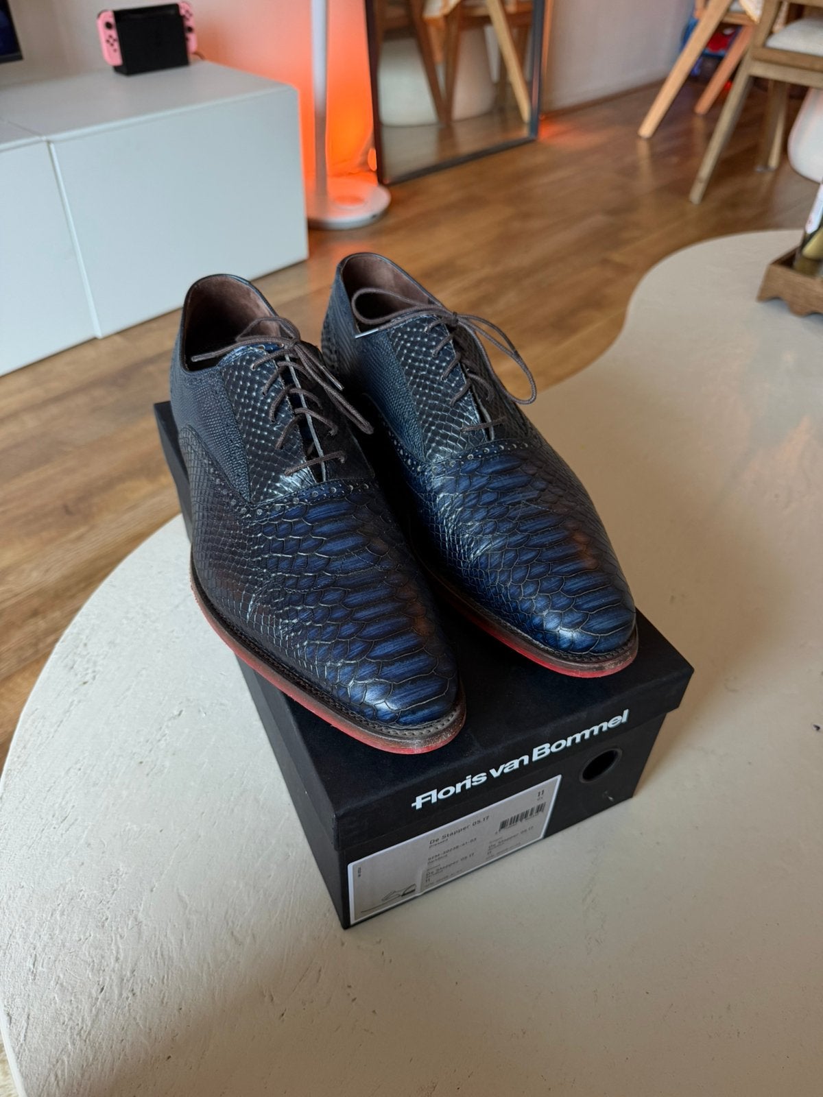 Floris van Bommel De Stapper 05.17 - maat 46, Blauw, Nieuw, Ophalen of Verzenden, Veterschoenen