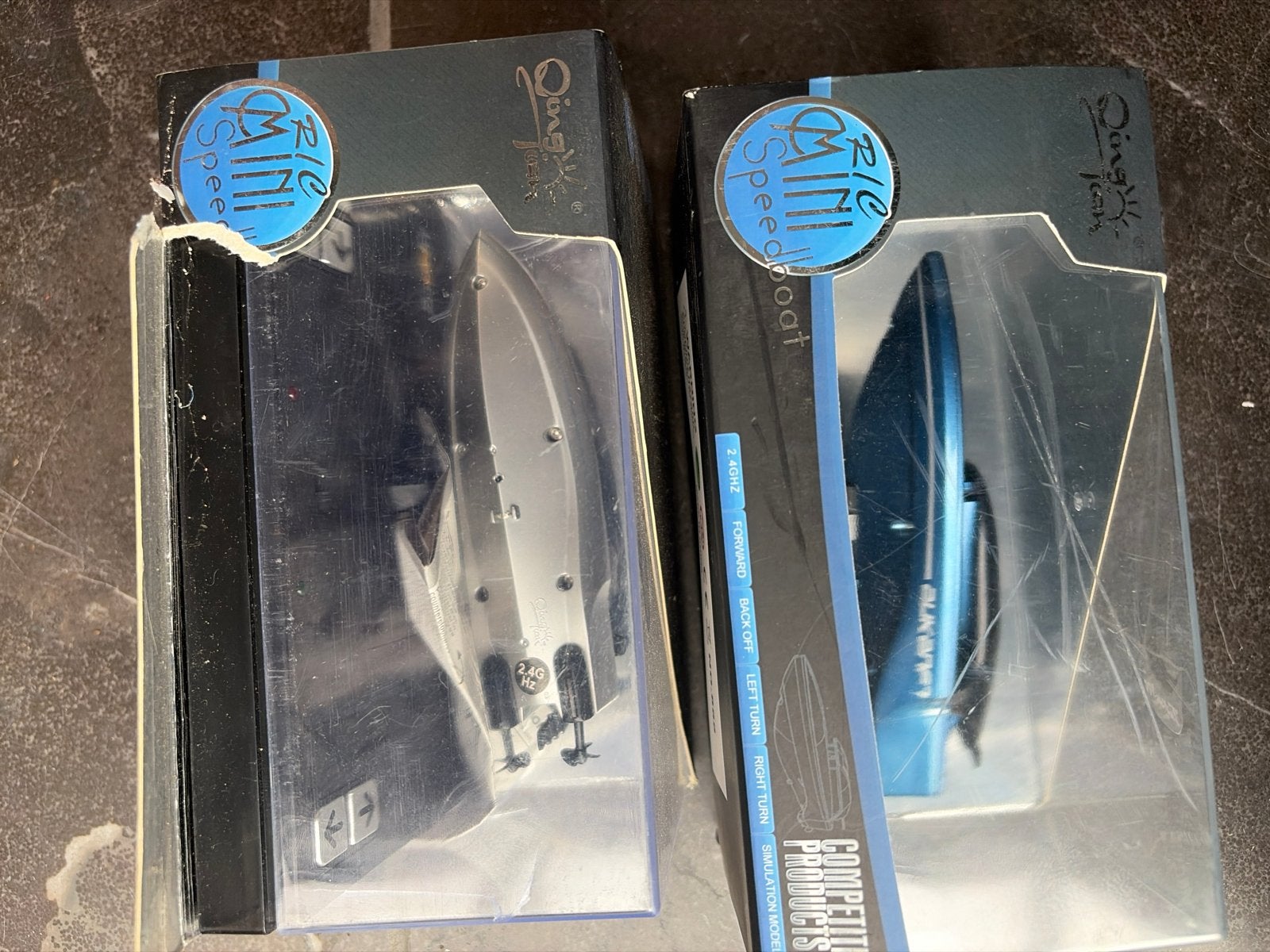 Mini Speedbootjes - Bestuurbare Bootjes (2 stuks), Ophalen of Verzenden, Zo goed als nieuw
