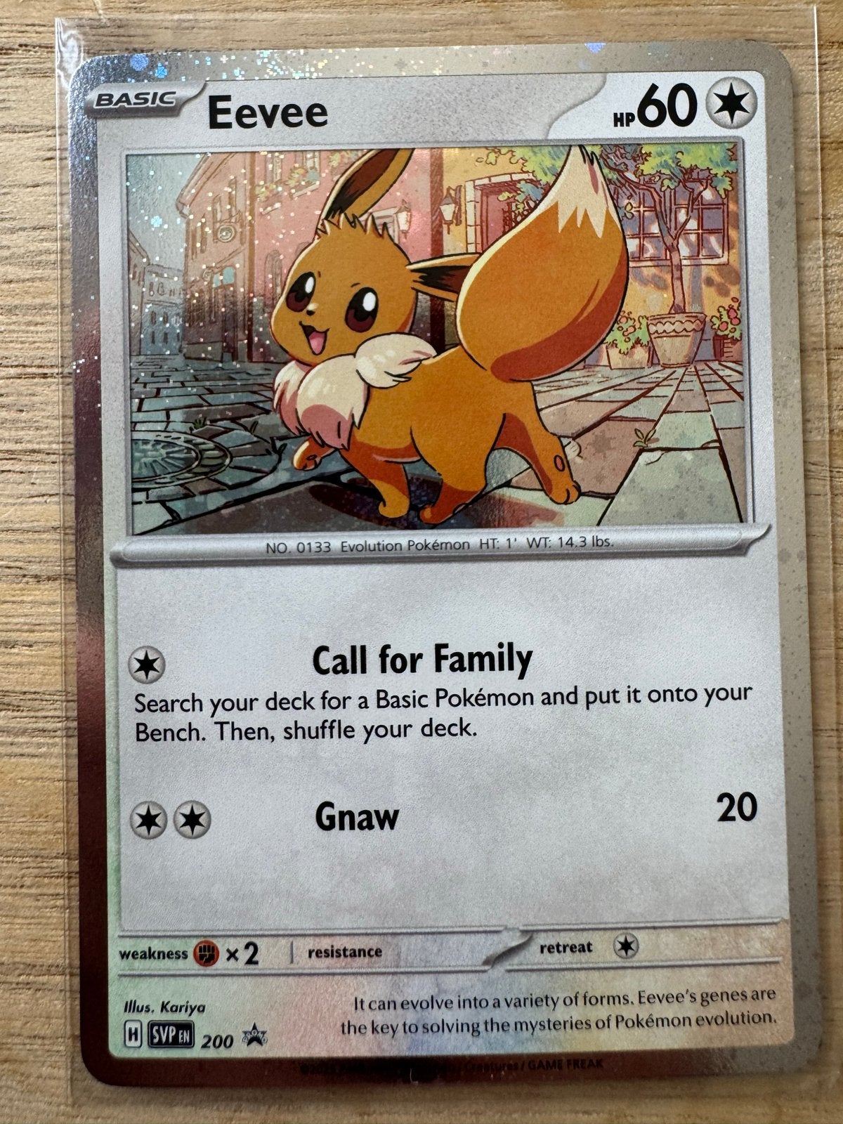 Eevee Pokémon kaart (Foil) - SV1P 200/165, Hobby en Vrije tijd, Verzamelkaartspellen | Pokémon, Ophalen of Verzenden, Zo goed als nieuw