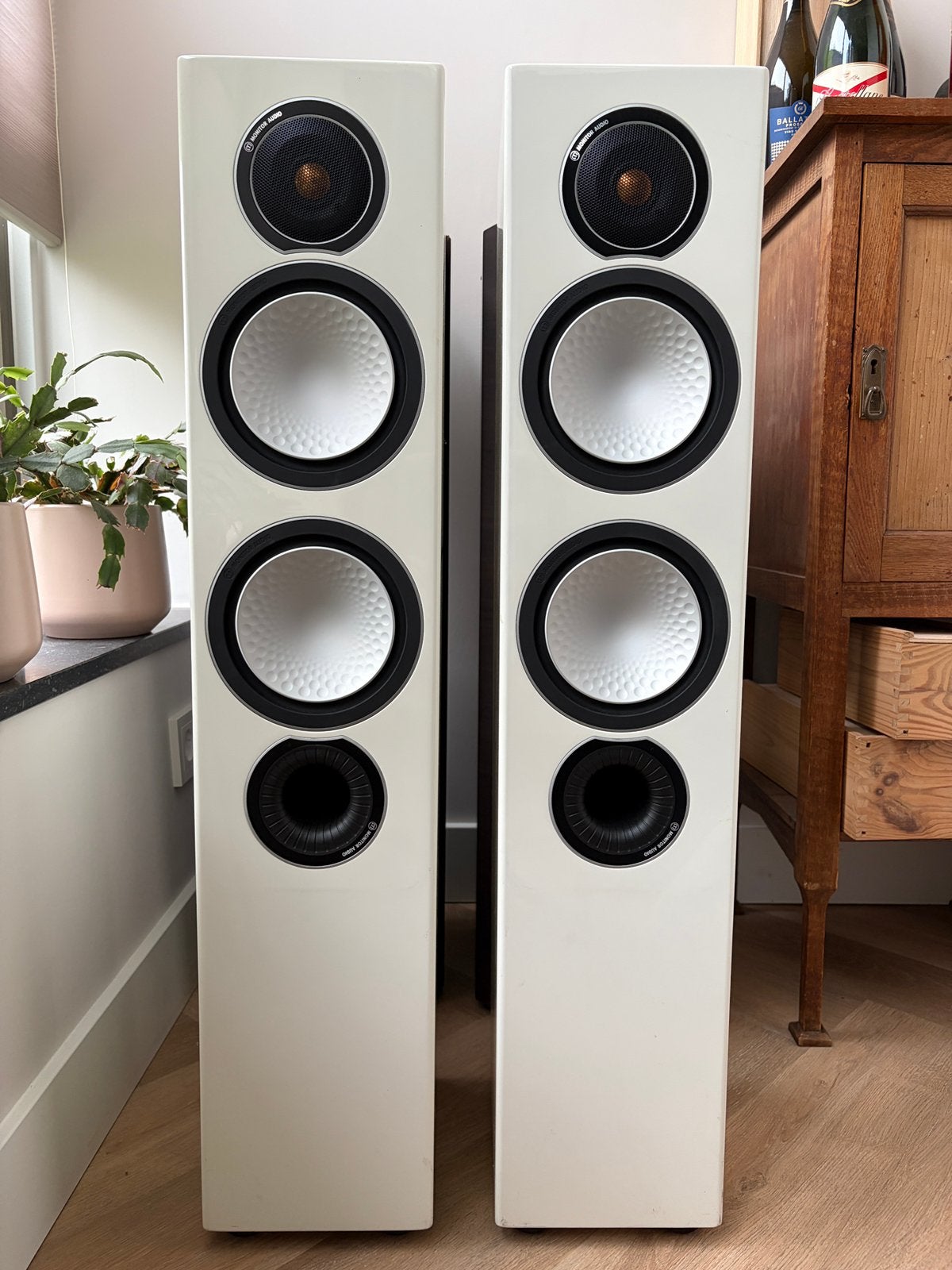 Monitor Audio Silver 6 set, Audio, Tv en Foto, Vloerstaande luidspreker, Inclusief standaarden, Zo goed als nieuw, Monitor Audio