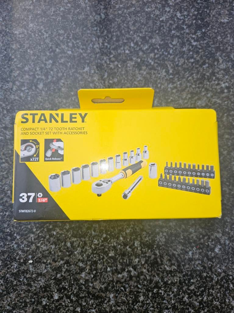 Splinternieuwe Stanley 37 delig doppen/ bit set, Ophalen of Verzenden, Nieuw