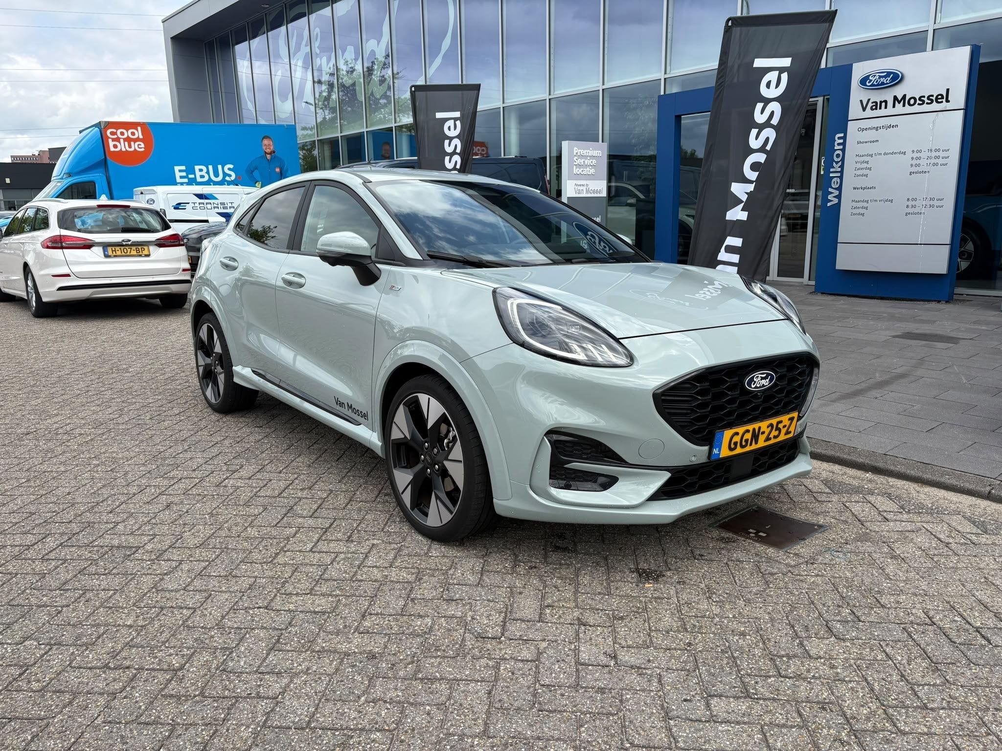 Ford Puma 1.0 EcoBoost Hybrid ST-Line X | MATRIX LED KOPLAMP, Auto's, 12 maanden, Puma, Euro 6, Leder en Stof
