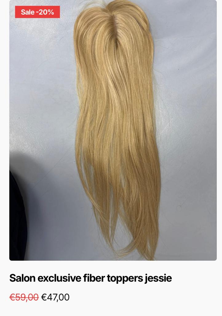 Hairtopper Haartopper Topper Hairextensions blond Fiberhair, Sieraden, Tassen en Uiterlijk, Ophalen of Verzenden, Nieuw, Pruik of Haarverlenging
