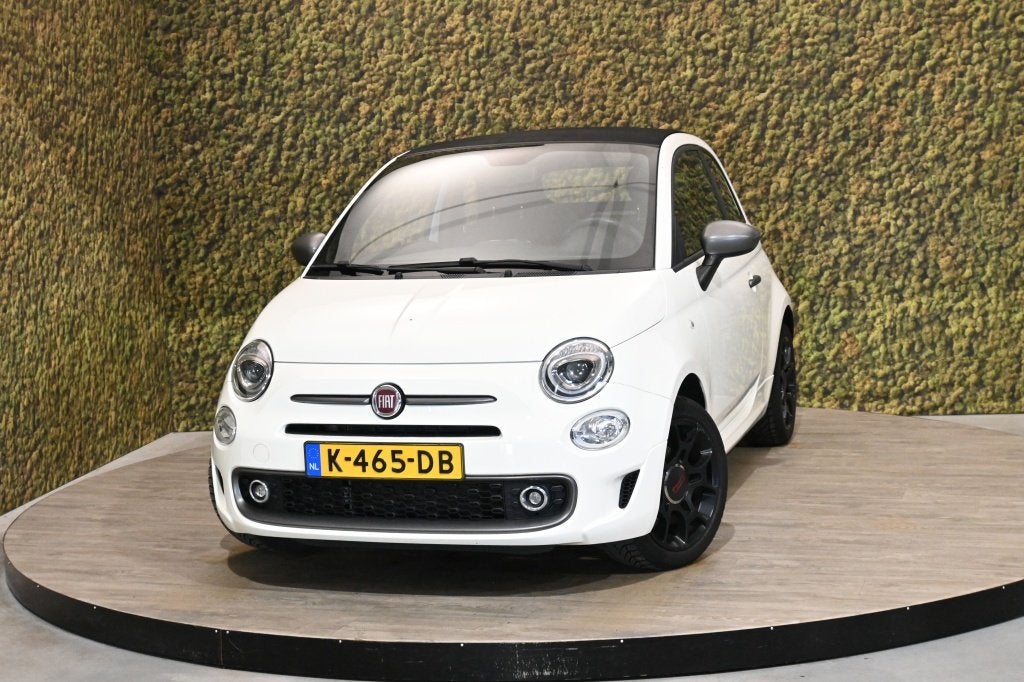 Fiat 500C 1.2 Sport Cabrio | PDC | Climate | Cruise, Gebruikt, 4 cilinders, Cabriolet, Leder en Stof