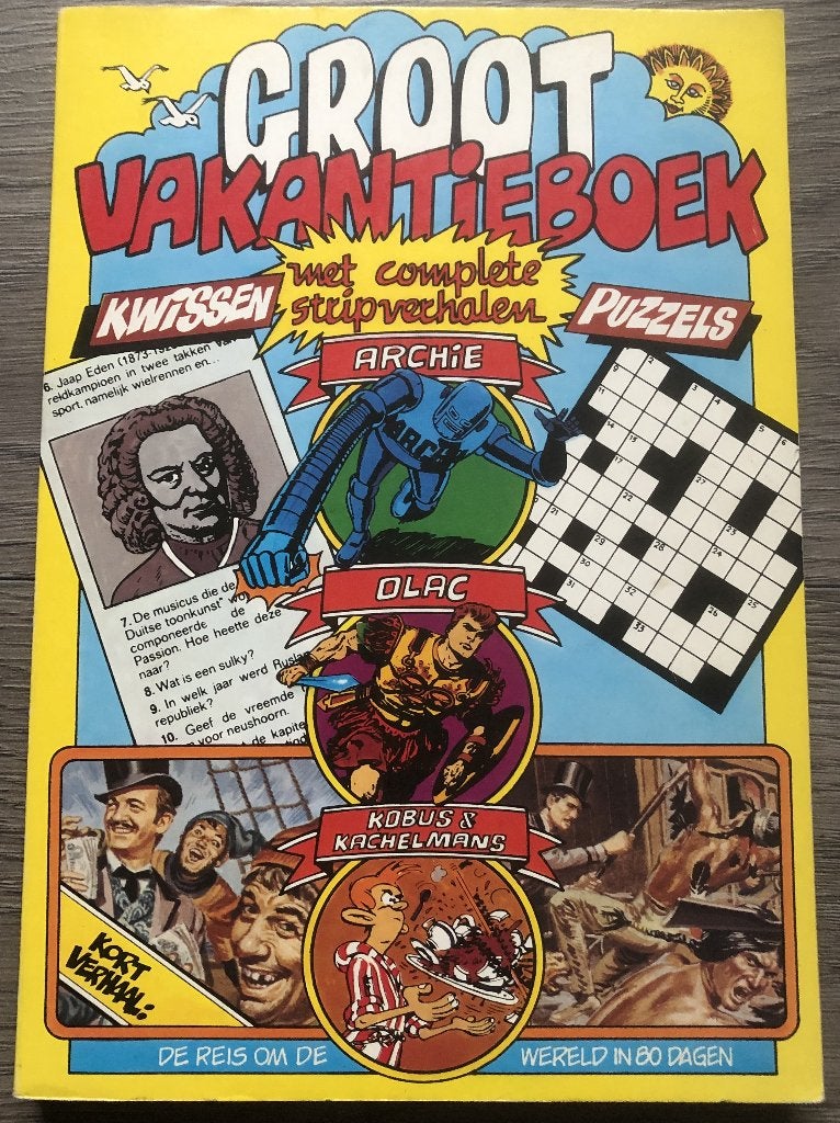 GROOT VAKANTIEBOEK - MET KOMPLETE STRIPVERHALEN E.D. - 1976, Eén stripboek, Ophalen of Verzenden, Zo goed als nieuw