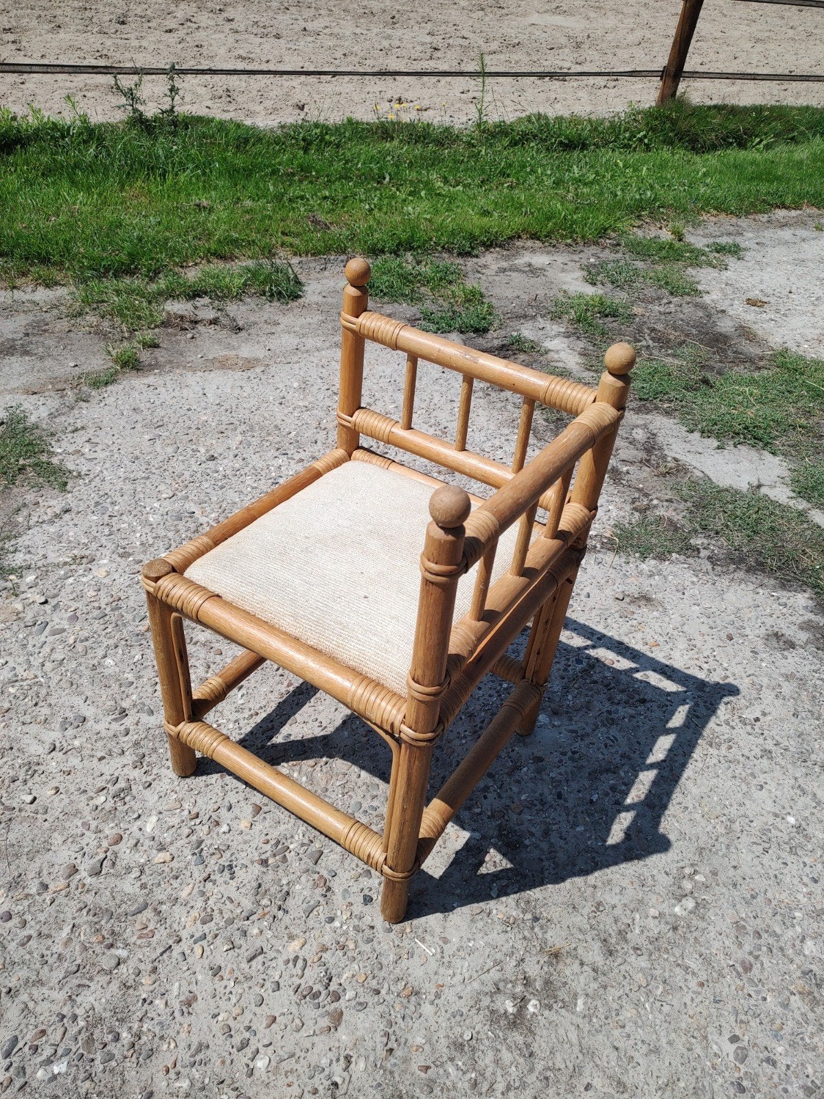 Rotan / bamboe hoekstoeltje, Ophalen