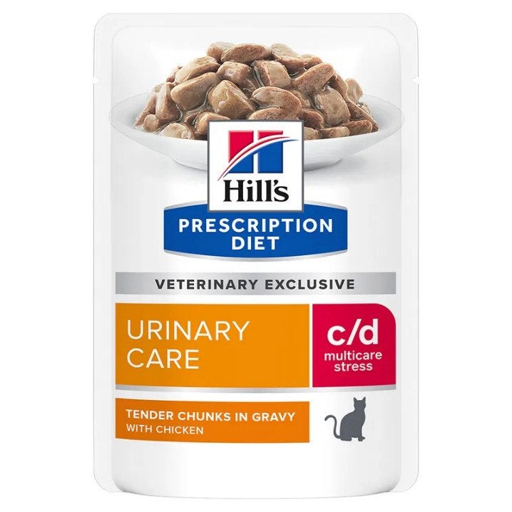 Hill’s c/d Multicare Stress natvoer zakjes Kip, Dieren en Toebehoren, Ophalen of Verzenden, Kat