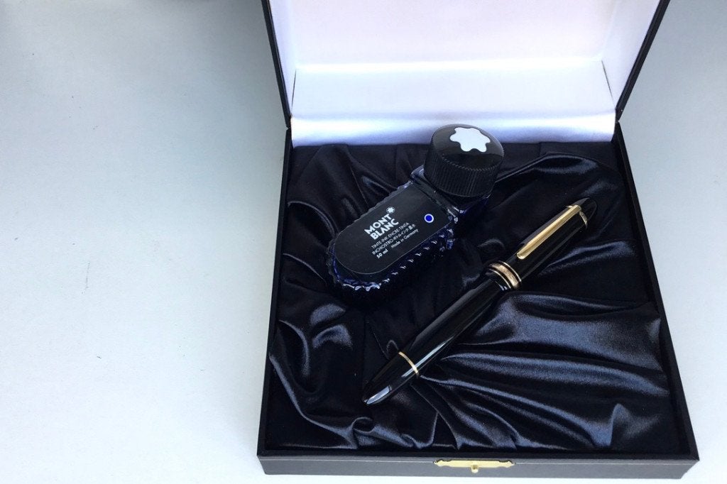 Montblanc Meisterstück 149 Vulpen "CIGAR" 14K punt F tot M, Ophalen of Verzenden, Zo goed als nieuw, Vulpen, Mont Blanc