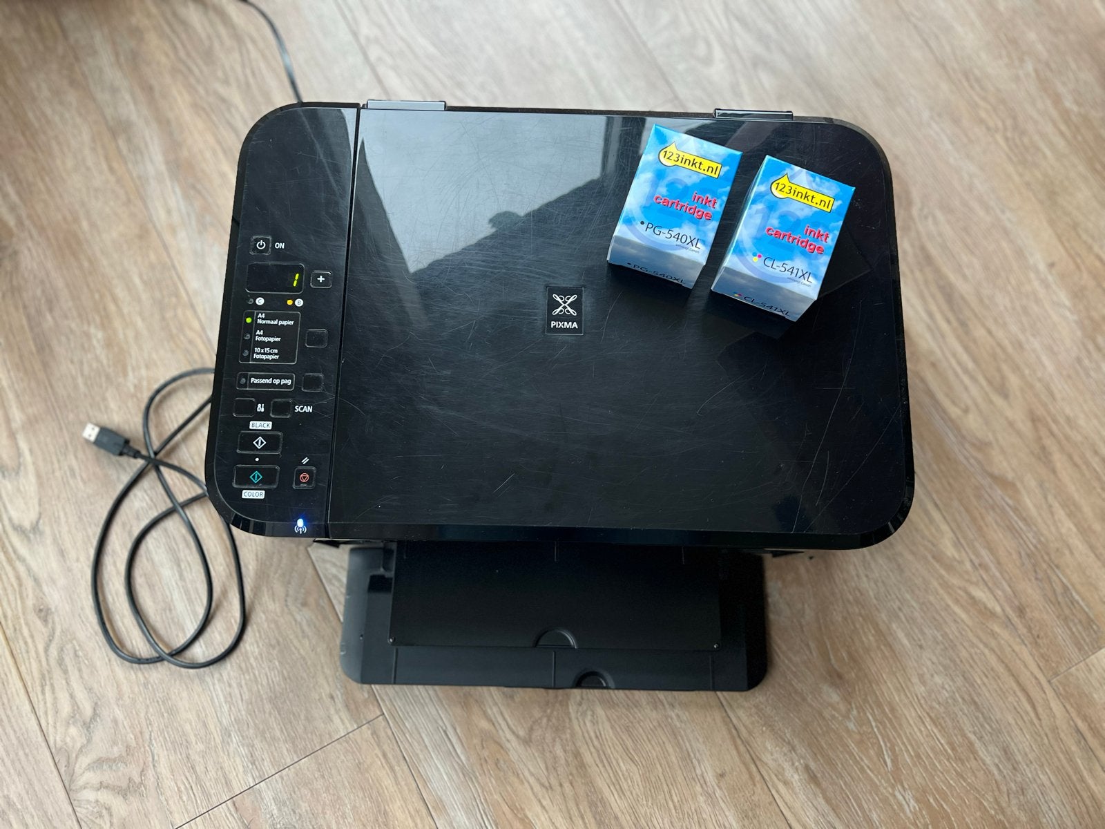 Canon Pixma All-in-One Printer met nieuwe cartridges, Gebruikt, Inkjetprinter, All-in-one, Kleur printen