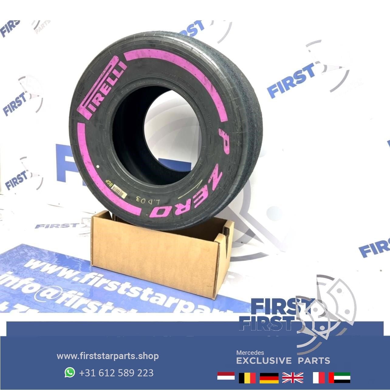ORIGINELE FORMULE 1 Pirelli P ZERO BAND F1 SLICK PAARS ULTRA, Verzamelen, Gebruikt, -, -, Ophalen of Verzenden