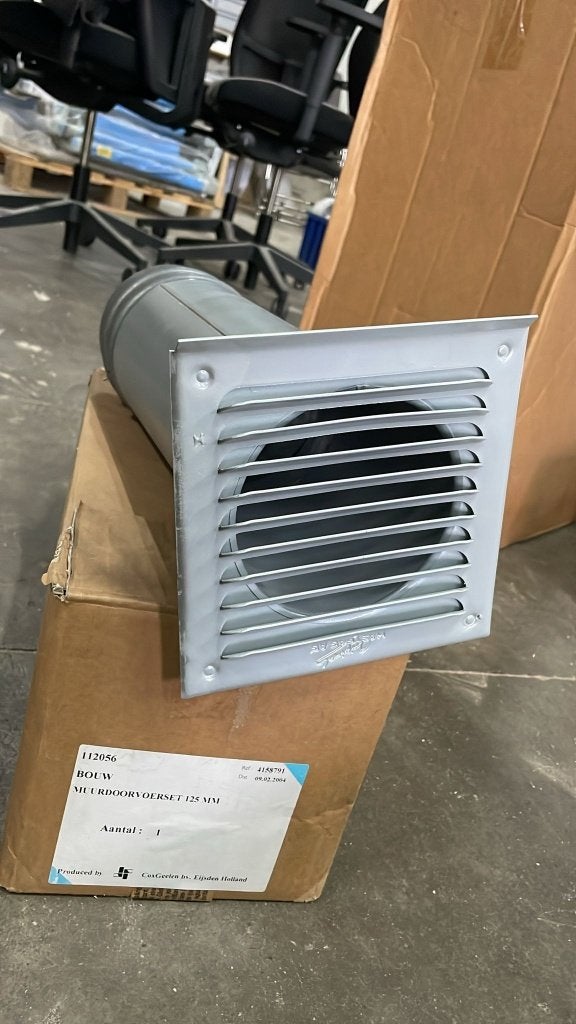 Cox Geelen Muurdoorvoerset Ø125 mm Nieuw Compleet, Ophalen, Nieuw, Afzuiger