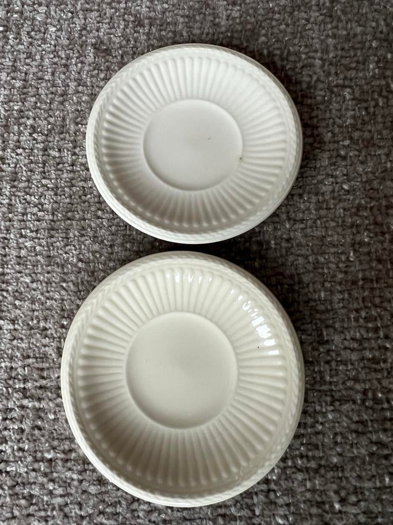 Wedgwood Edme set van 2 theetips/amuse schoteltjes, Ophalen of Verzenden