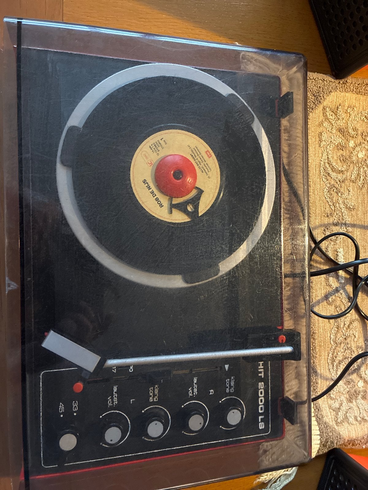 Telefunken Hit 2000 LS Platenspeler met speakers, Ophalen of Verzenden, Gebruikt, Platenspeler, Overige merken