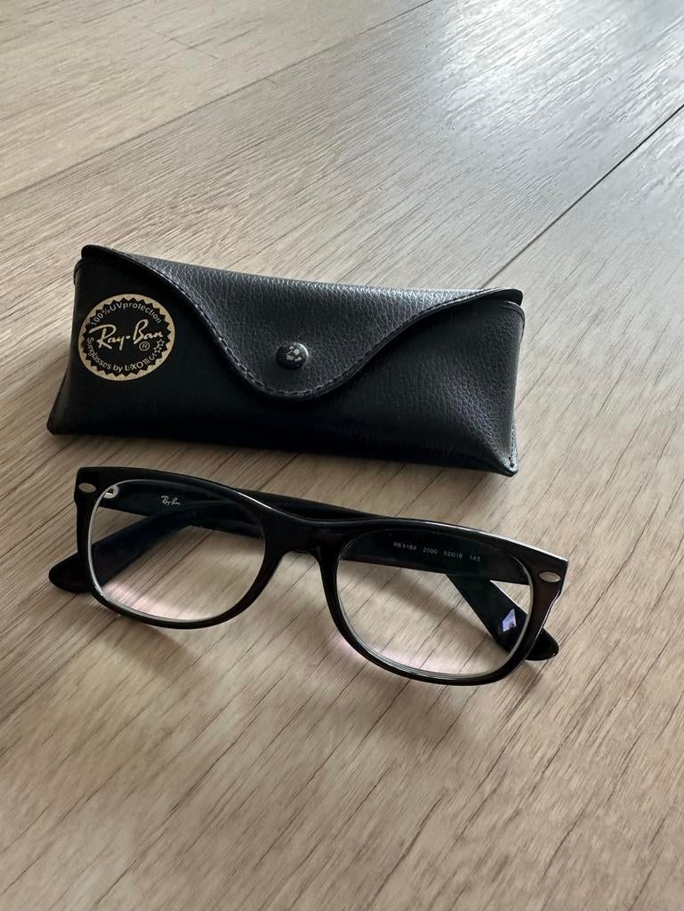 Ray-Ban New Wayfarer bril op sterkte zwart, Zwart, Ophalen of Verzenden, Zo goed als nieuw, Ray-Ban