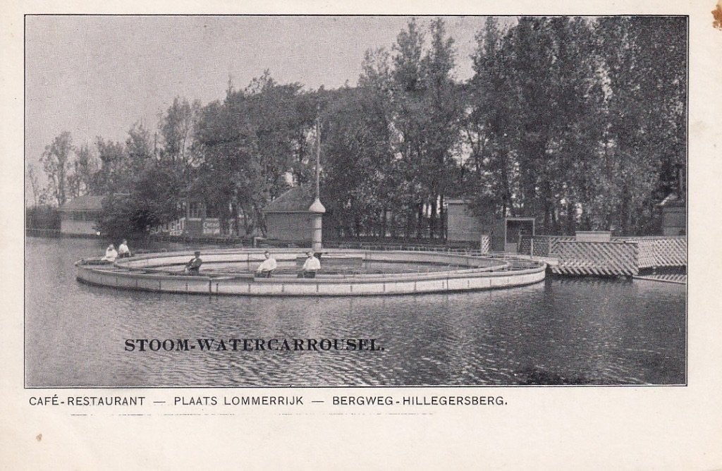 757K Rotterdam Hillegersberg Straatweg Stoomcarrousel kermis, Ophalen of Verzenden, Voor 1920, Ongelopen, Zuid-Holland