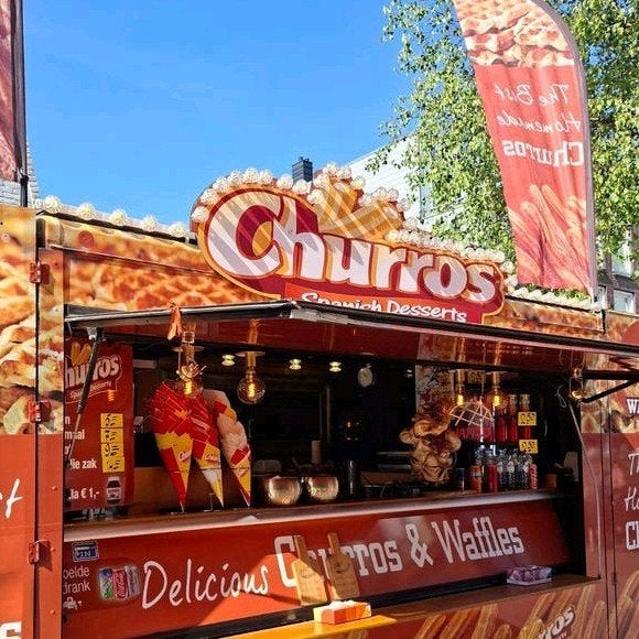 Verkoopwagen Foodtruck Churros Compleet en start klaar., Ophalen