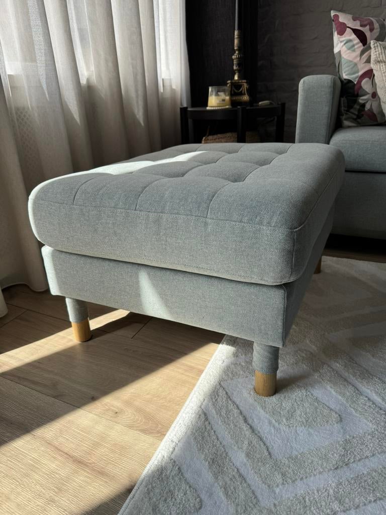 Lightgreen Landskrona Footstool, Huis en Inrichting, Banken | Voetenbanken en Poefen, Ophalen, Zo goed als nieuw, Rechthoekig