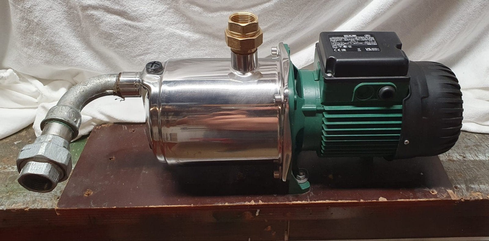 DAB EUROINOX 40/80 M pomp met aanzuigslang, Ophalen of Verzenden, Zo goed als nieuw, Elektrisch, Beregeningspomp